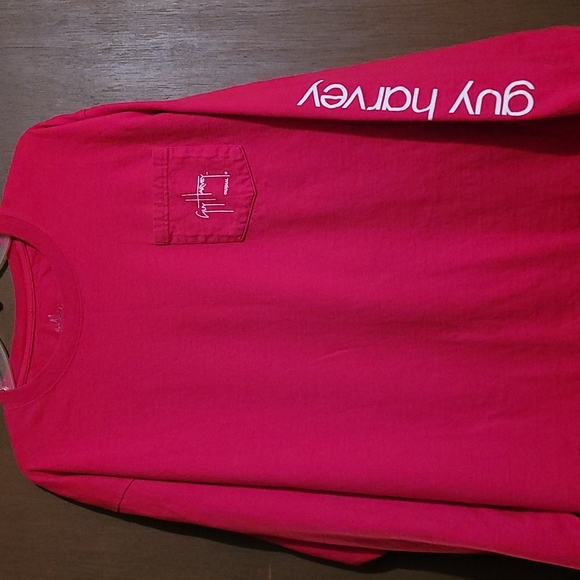 Guy Harvey red long sleeve graphic T shirt XL - Picture 4 of 4